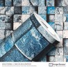 GOLD PEDRAS CUBO 3D AZUL PACIFICO