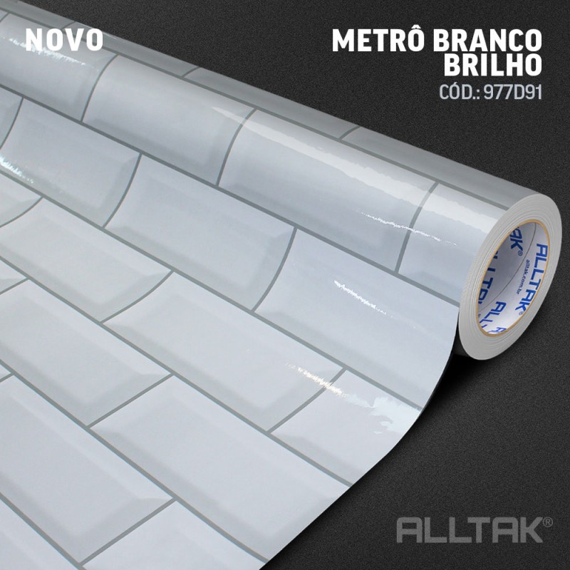 ALLTAK DECOR METRO BRANCO BRILHO
