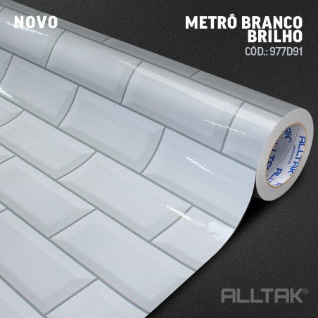 ALLTAK DECOR METRO BRANCO BRILHO