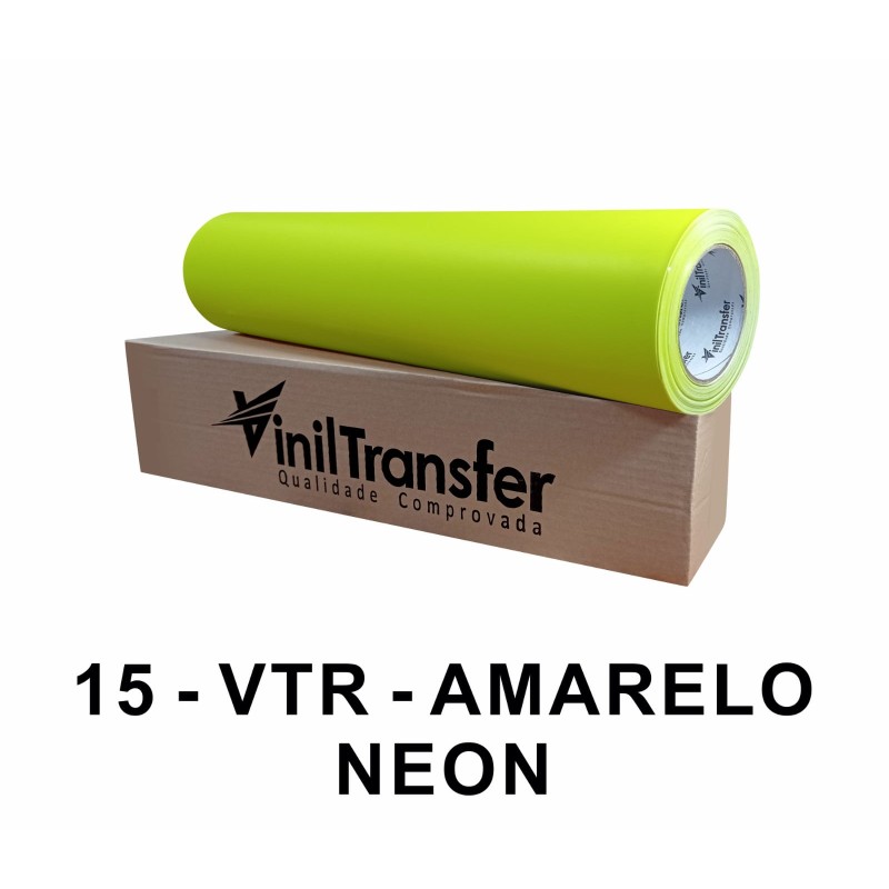 VINIL TRANSFER NEON AMARELO
