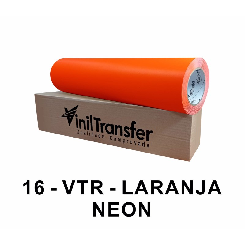 VINIL TRANSFER NEON LARANJA