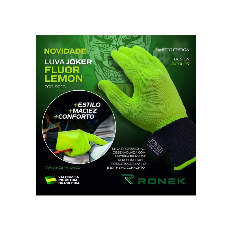LUVA JOKER FLUOR GREEN