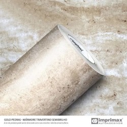 GOLD PEDRAS TRAVERTINO SEMI BRILHO